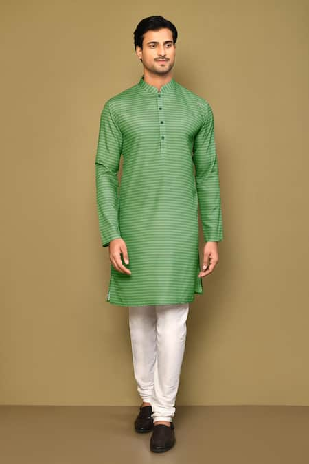 Arihant Rai Sinha Bayadere Stripe Print Kurta Set 