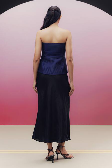 Shop_Kavya Singh Kundu_Black Handloom Cotton Beads Sweetheart Neck Drea Embroidered Corset Top _at_Aza_Fashions