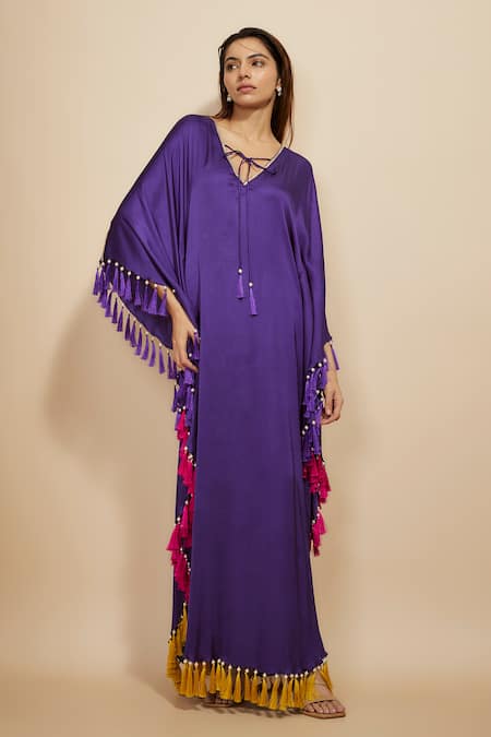 Masumi Mewawalla Tassel Fringed Kaftan 