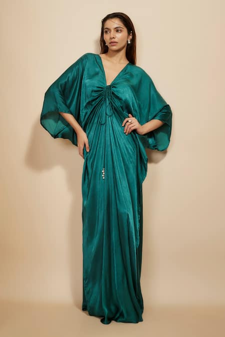 Masumi Mewawalla Draped Front Kaftan 