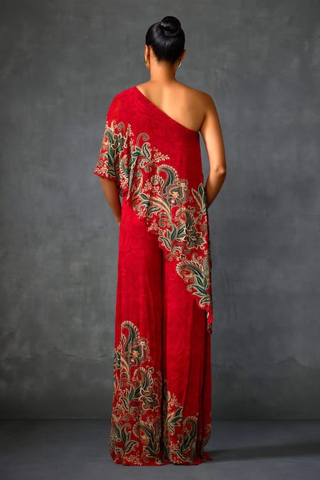 Namrata Joshipura Paisley Print One Shoulder Jumpsuit 