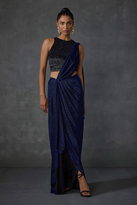 Namrata Joshipura Grove Pre-Draped Saree With Blouse 