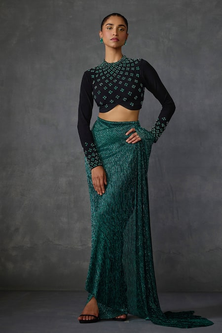 Namrata Joshipura Jewel Pre-Draped Saree Set 