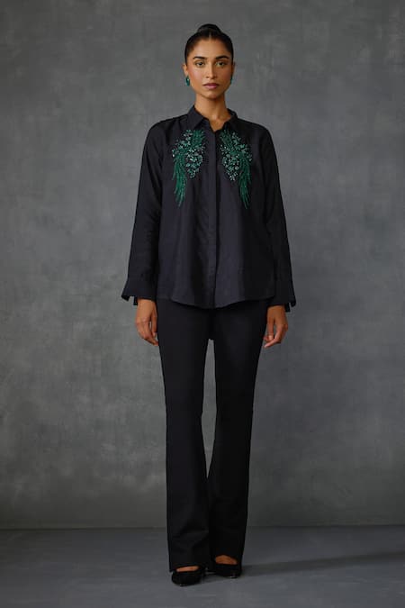 Namrata Joshipura Winter Floral Embroidered Shirt 