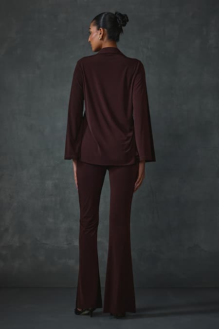 Namrata Joshipura Flaux Petal Leaf Hand Embellished Tunic With Pant 