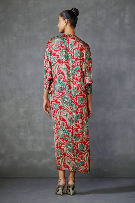 Namrata Joshipura Floral Hand Embellished Midi Dress 