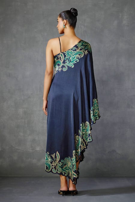 Namrata Joshipura Asymmetric Hem One Shoulder Dress 