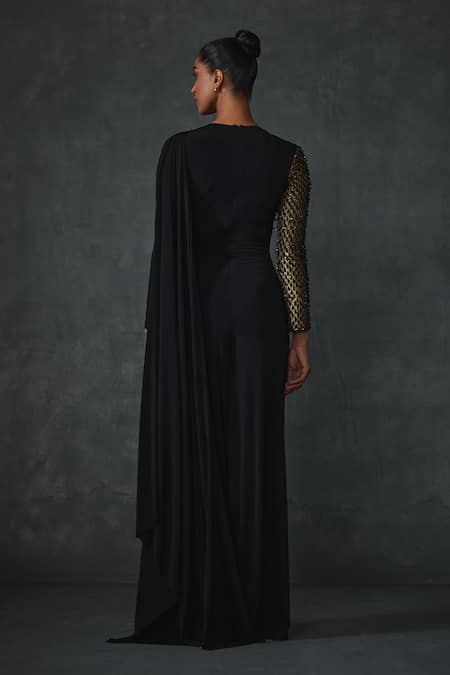 Namrata Joshipura Dazzling Attached Drape Jumpsuit 