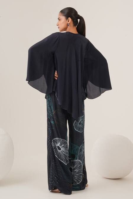 Label Shristi Chetani Abstract Embellished Top & Pant Set 