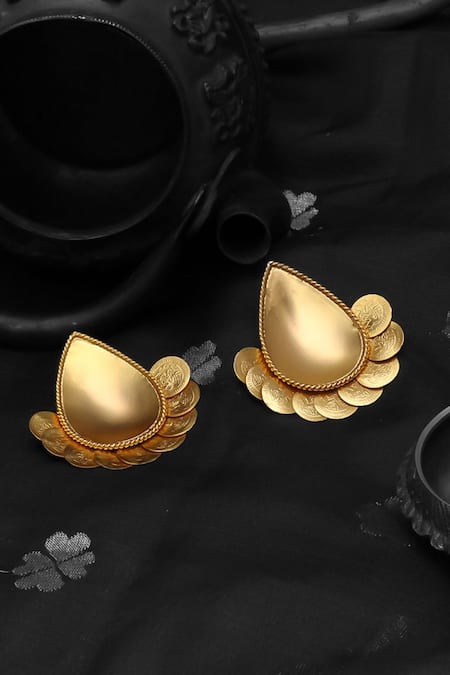 SUHANI PITTIE Diya Carved Studs 