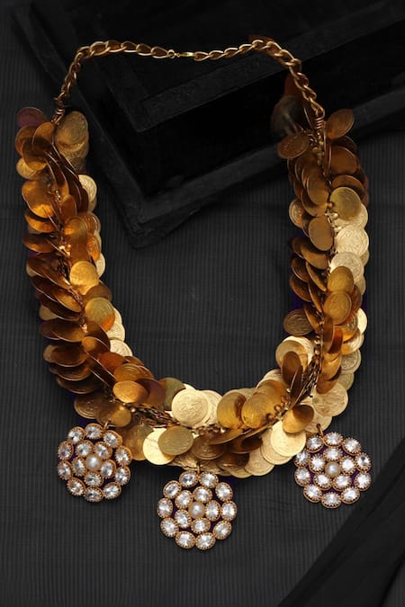 Suhani Pittie Embossed Coin Necklace 