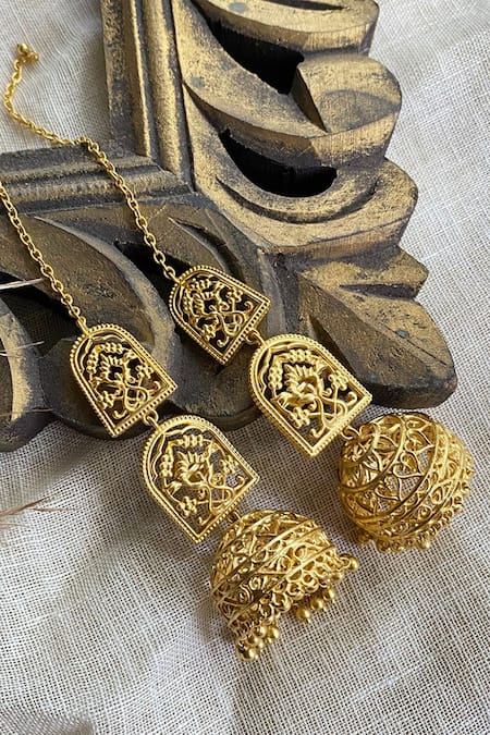Zariin Bareilly Filigree Jhumka 