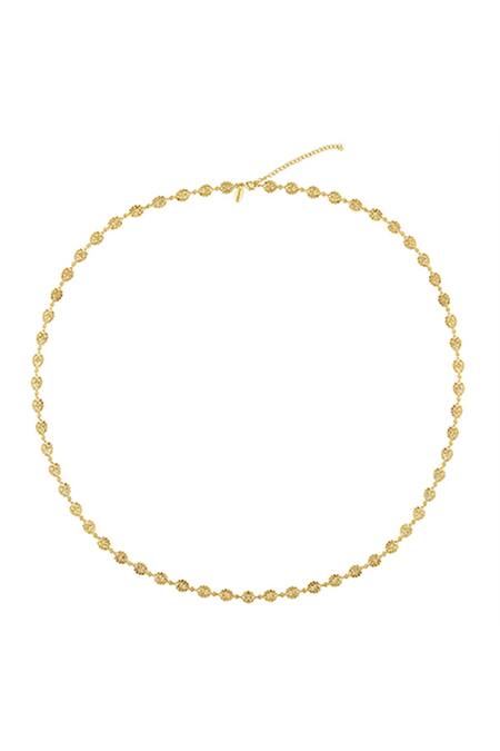 Buy_ZARIIN_Gold Plated Imperial Notes Filigree Long Necklace _Online_at_Aza_Fashions