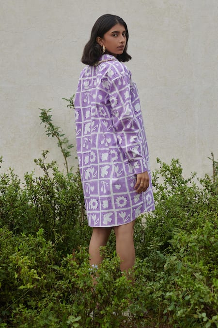 Khajoor Studio Hakuna Matata Oversized Shirt Dress 