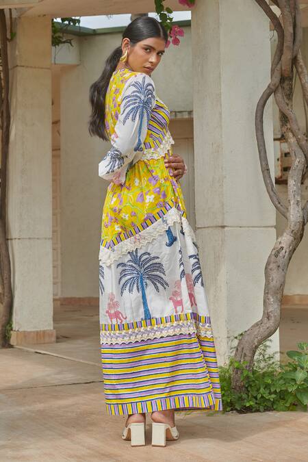Khajoor Studio Mai Tai Print Maxi Dress 