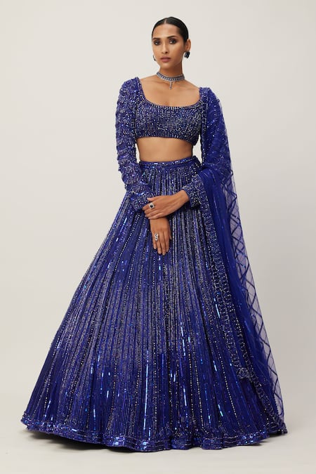 Vvani by Vani Vats Cutdana Embroidered Lehenga Set 