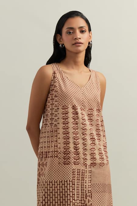 Shikha Malik Olio Montage Print Dress 