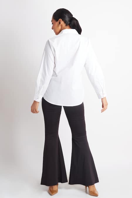 Richaa Goenka Abstract Floral Embroidered Shirt 