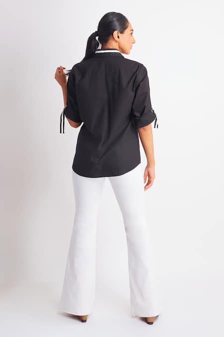 Richaa Goenka Sequin Placement Embroidered Shirt 