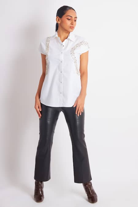 Richaa Goenka Beads Placement Embellished Shirt 