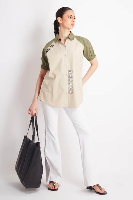 Richaa Goenka Make It Happen Embroidered Shirt 