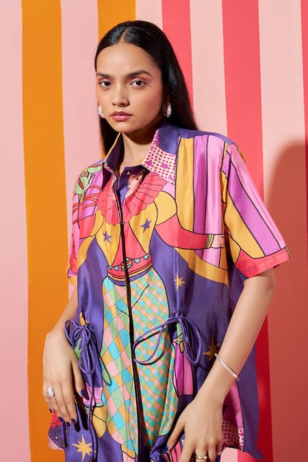 ANANYA AGRAWAL LABEL Juggler Print Shirt 