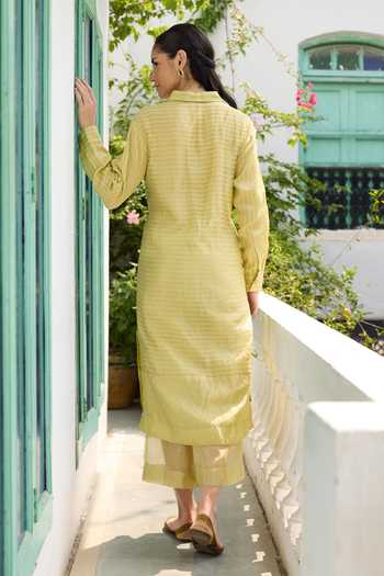 RAAS LIFE Rangrez Stripe Hand Woven Kurta With Pant 