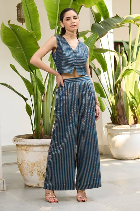 RAAS LIFE Sabya Stripe Detailed Pant 