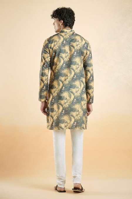 Arihant Rai Sinha Shiva Print Short Kurta 