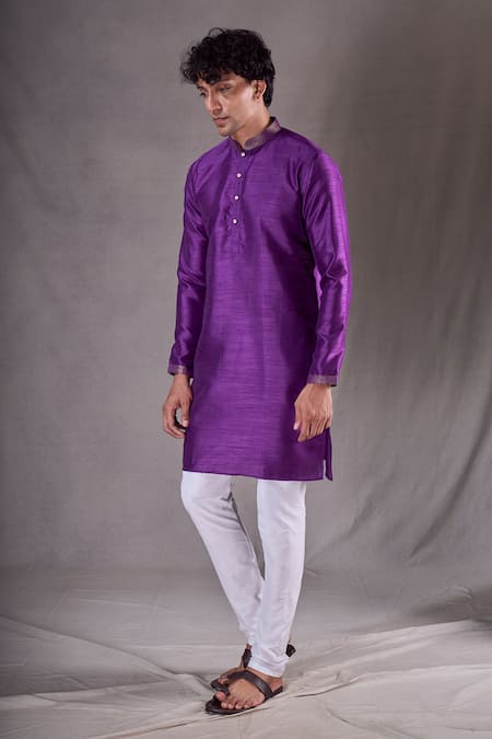 Aryavir Malhotra Plain Straight Kurta 