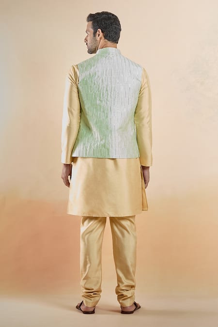Arihant Rai Sinha Sequin Embroidered Bundi & Kurta Set 