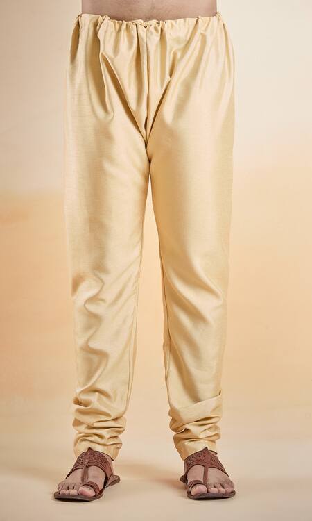 Arihant Rai Sinha_Gold Silk Sequins, Embroidery Bundi And Kurta Set _Online_at_Aza_Fashions