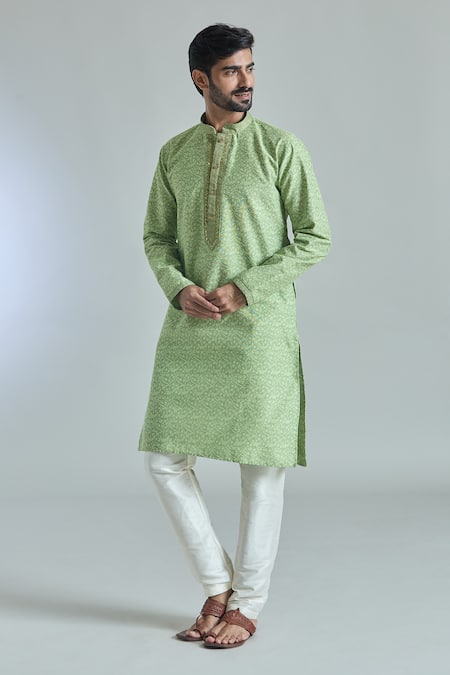 Arihant Rai Sinha Crest Woven Kurta 