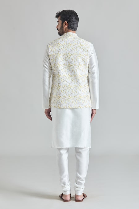 Arihant Rai Sinha Abstract Sequin Nehru Jacket Kurta Set 