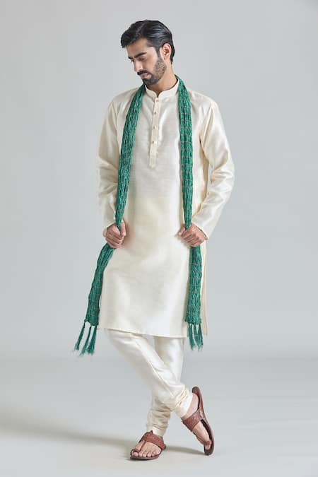 Arihant Rai Sinha Plain Kurta Set With Stole 