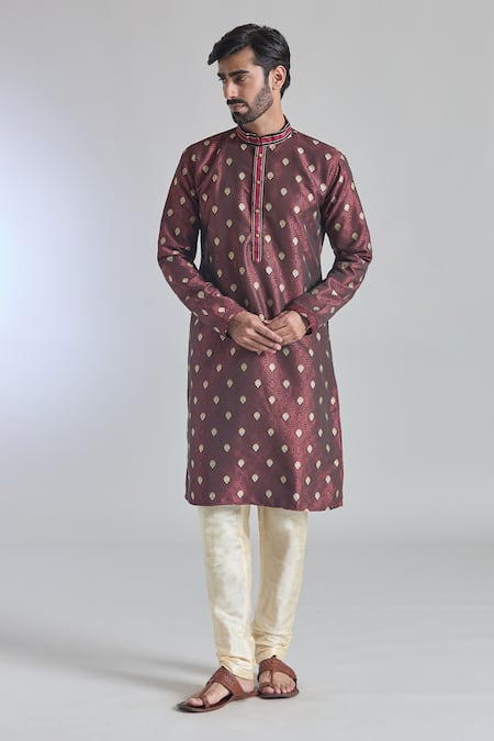 Arihant Rai Sinha Jacquard Woven Kurta 