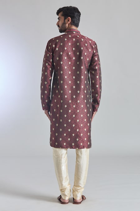 Arihant Rai Sinha Jacquard Woven Kurta Set 