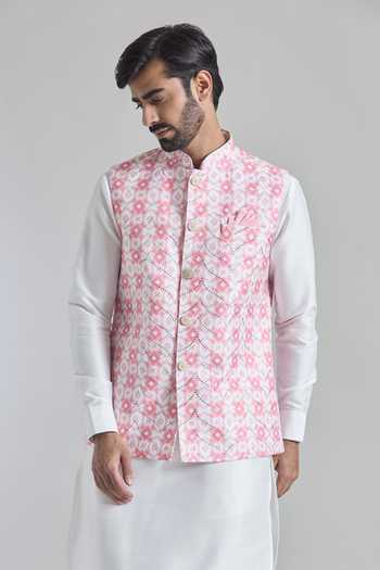 Arihant Rai Sinha Printed Sequin Embroidered Bundi