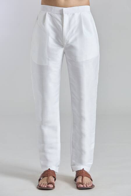 Arihant Rai Sinha_Purple Silk Embroidery Floral Thread Bundi Kurta Set _Online_at_Aza_Fashions