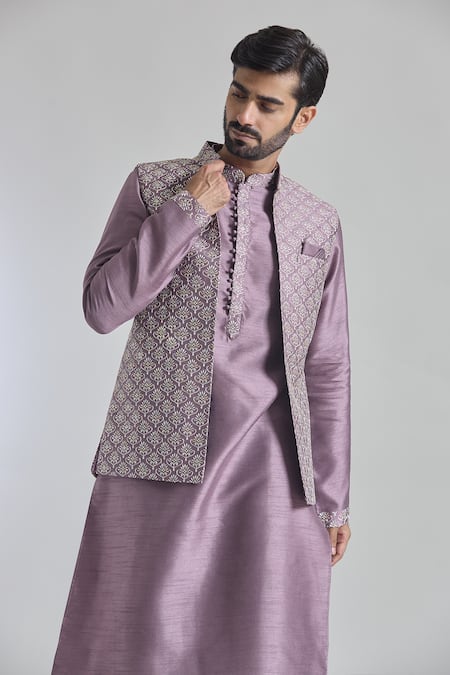 Buy Arihant Rai Sinha Pink Silk Sequins, Embroidery Floral Thread Bundi Online at Aza Fashions Buy_Arihant Rai Sinha_Pink Silk Sequins, Embroidery Floral Thread Bundi _Online_at_Aza_Fashions