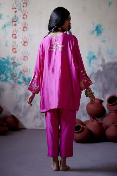 Deep Thee Gullista Embroidered Kaftan Top & Pant Set 