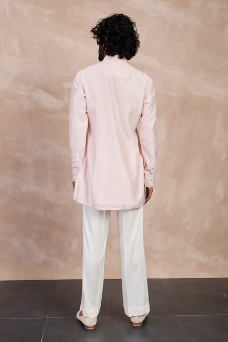 Arjan Dugal Floral Embroidered Kurta With Pant 