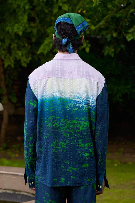 Triune Triune Beach Club Abstract Pattern Shirt 