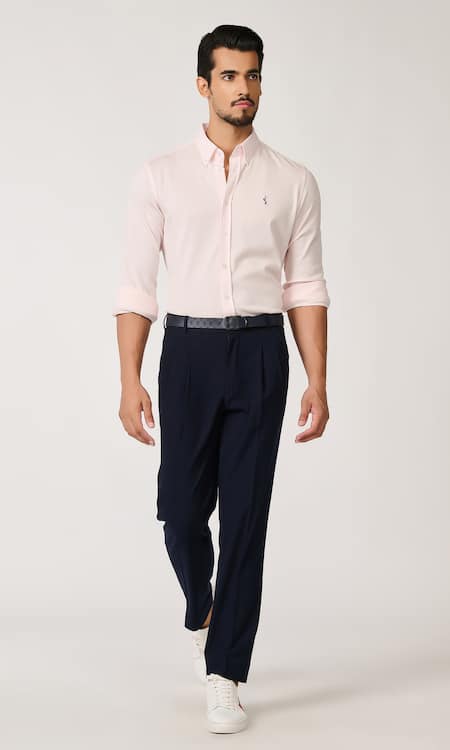 S&N by Shantnu Nikhil Patchwork Textured Shirt 