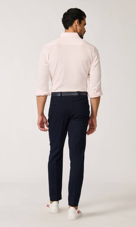 Shop S&N By Shantnu Nikhil Pink Patchwork Textured Shirt at Aza Fashions Shop_S&N By Shantnu Nikhil_Pink Patchwork Textured Shirt_at_Aza_Fashions