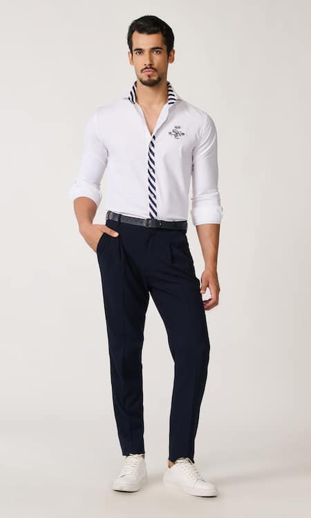 S&N by Shantnu Nikhil Contrast Placket Shirt 