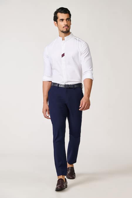 S&N by Shantnu Nikhil Plain Trousers 