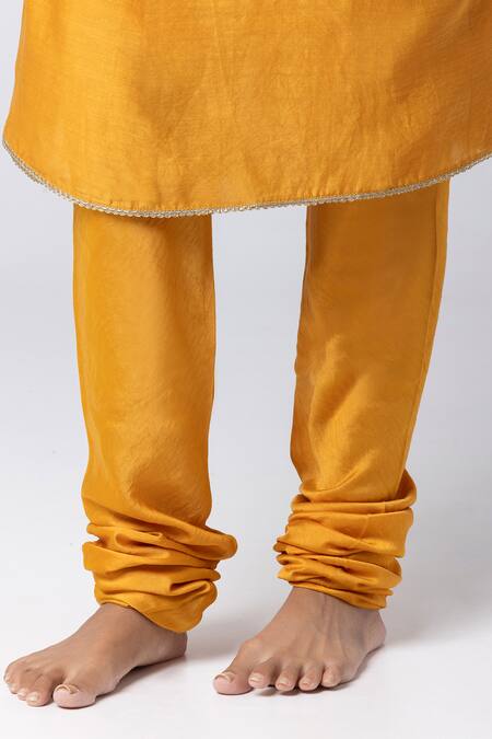 Pants And Pajamas Yellow , Chanderi, Voile, Organza Floral Angarkha Anarkali Set at Aza Fashions Pants And Pajamas_Yellow , Chanderi, Voile, Organza Floral Angarkha Anarkali Set _at_Aza_Fashions