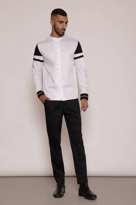 Lacquer Embassy Color Blocked Sleeve Shirt 