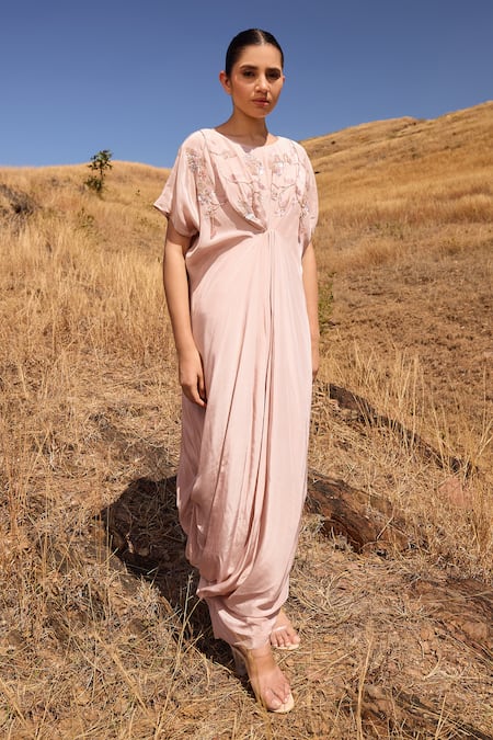 Islie By Priya Jain Floral Embroidered Kaftan Dress 